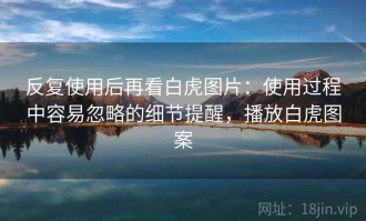 反复使用后再看白虎图片：使用过程中容易忽略的细节提醒，播放白虎图案