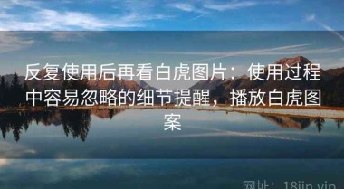 反复使用后再看白虎图片：使用过程中容易忽略的细节提醒，播放白虎图案