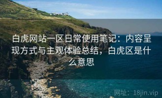 白虎网站一区日常使用笔记：内容呈现方式与主观体验总结，白虎区是什么意思