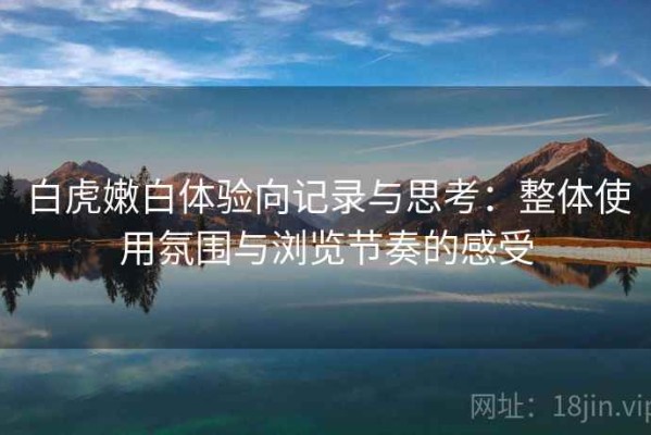 白虎嫩白体验向记录与思考：整体使用氛围与浏览节奏的感受
