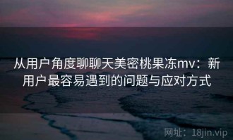 从用户角度聊聊天美密桃果冻mv：新用户最容易遇到的问题与应对方式