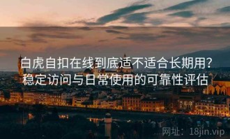 白虎自扣在线到底适不适合长期用？稳定访问与日常使用的可靠性评估