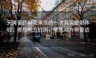 天美蜜桃麻花果冻的一次真实使用体验：哪些地方好用，哪些地方需要适应