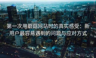 第一次用蘑菇网站时的真实感受：新用户最容易遇到的问题与应对方式