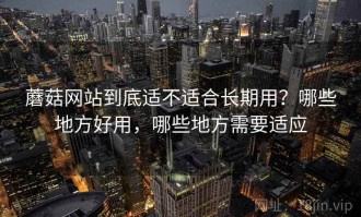 蘑菇网站到底适不适合长期用？哪些地方好用，哪些地方需要适应
