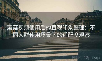 蘑菇视频使用后的直观印象整理：不同人群使用场景下的适配度观察