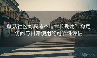 蘑菇社区到底适不适合长期用？稳定访问与日常使用的可靠性评估