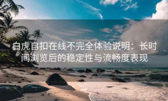白虎自扣在线不完全体验说明：长时间浏览后的稳定性与流畅度表现