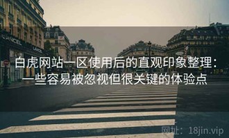 白虎网站一区使用后的直观印象整理：一些容易被忽视但很关键的体验点
