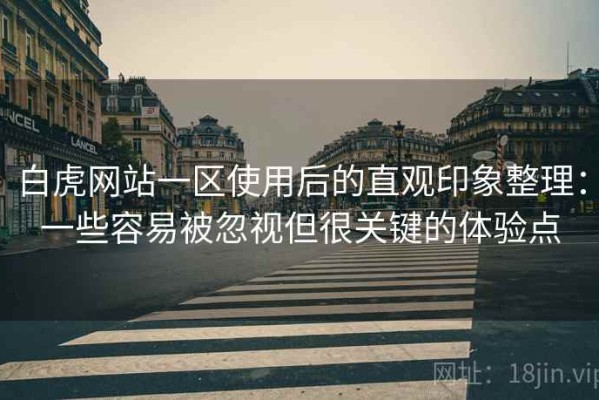 白虎网站一区使用后的直观印象整理：一些容易被忽视但很关键的体验点