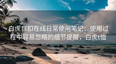 白虎自扣在线日常使用笔记：使用过程中容易忽略的细节提醒，白虎t恤