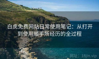 白虎免费网站日常使用笔记：从打开到使用顺手所经历的全过程