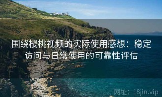 围绕樱桃视频的实际使用感想：稳定访问与日常使用的可靠性评估