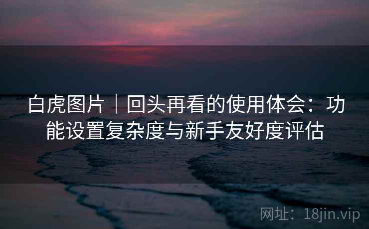 白虎图片｜回头再看的使用体会：功能设置复杂度与新手友好度评估