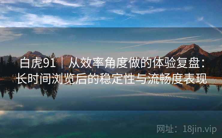 白虎91|从效率角度做的体验复盘:长时间浏览后的稳定性与流畅度表现 白虎91|从效率角度做的体验复盘:长时间浏览后的稳定性与流畅度表现