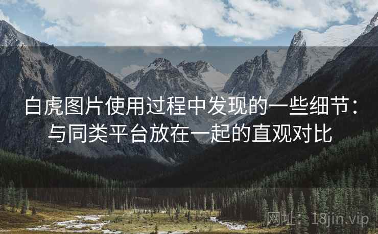 白虎图片使用过程中发现的一些细节:与同类平台放在一起的直观对比 白虎图片使用过程中发现的一些细节:与同类平台放在一起的直观对比