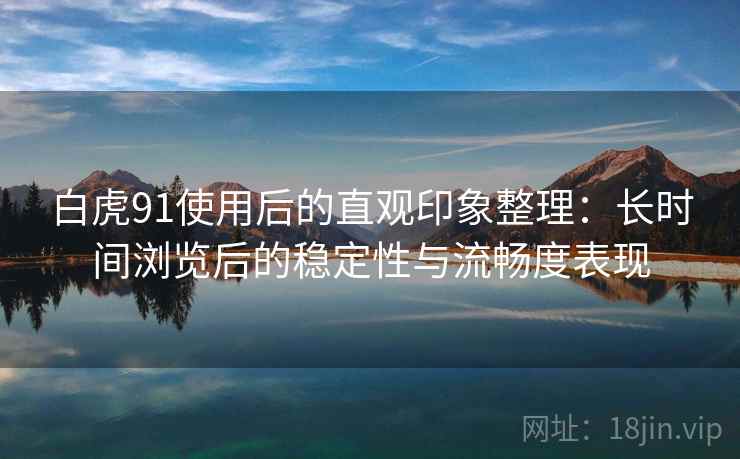 白虎91使用后的直观印象整理：长时间浏览后的稳定性与流畅度表现