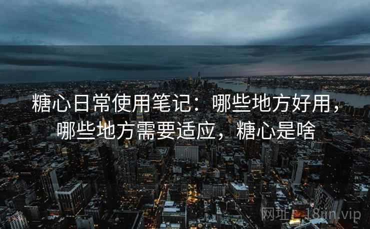糖心日常使用笔记：哪些地方好用，哪些地方需要适应，糖心是啥