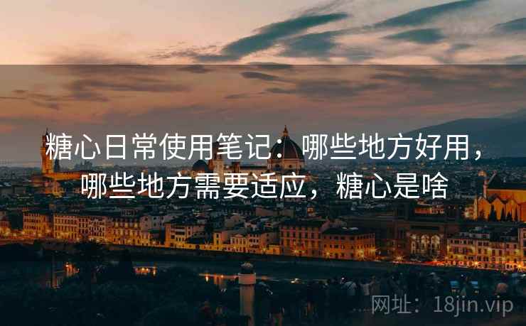 糖心日常使用笔记：哪些地方好用，哪些地方需要适应，糖心是啥