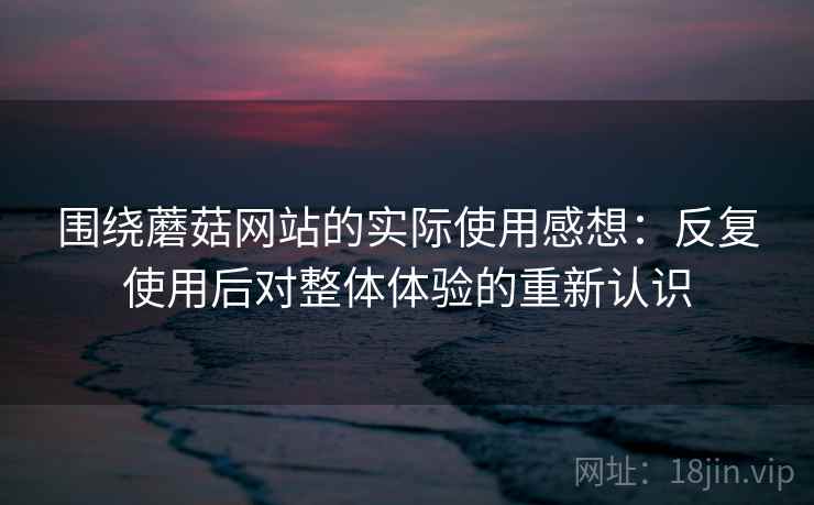围绕蘑菇网站的实际使用感想：反复使用后对整体体验的重新认识