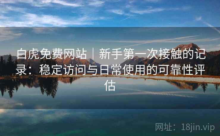 白虎免费网站|新手第一次接触的记录:稳定访问与日常使用的可靠性评估 白虎免费网站|新手第一次接触的记录:稳定访问与日常使用的可靠性评估
