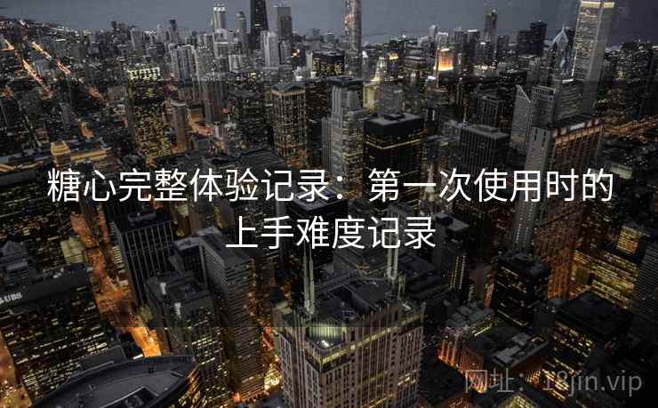 糖心完整体验记录:第一次使用时的上手难度记录 糖心完整体验记录:第一次使用时的上手难度记录