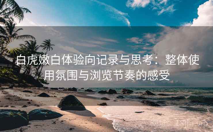 白虎嫩白体验向记录与思考：整体使用氛围与浏览节奏的感受